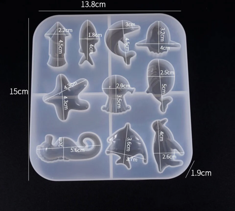 Marine Life Animals Silicone Mold - Image 3