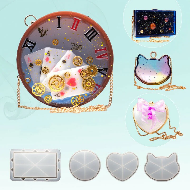 Rectangle Shaker Clutch Bag Silicone Mold Kit - Image 3